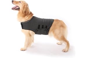 Camidy Dog Anxiety Jacket, Pet Calming Solution Vest Jacket Thunder Dog Wrap Stress Relief Coat for Dogs