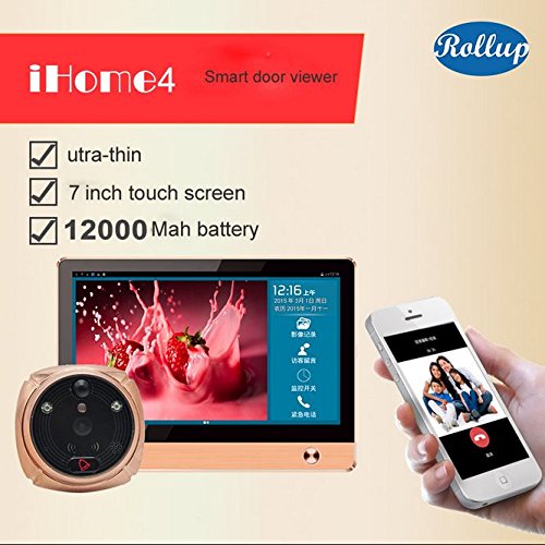 Preisvergleich Produktbild Digitaler Türspion iHome4 Rollup, WLAN