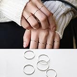 Modelado: tipo geométrico Moda Hipoalergénica S925 Anillo de Plata de Ley Conjunta de Personalidad Simple de Las Mujeres Temperamento Joker Anillo Fino Joyería , Anillo de plata de ley 925 , 9