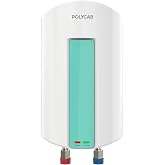 POLYCAB Intenso 3 litre, 3 KW Electric Instant Geyser (Water Heater) For Home & Kitchen | Efficient Heating Element | Enhance