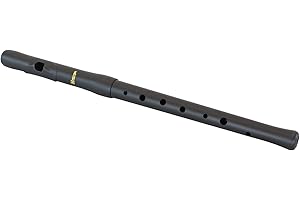 Percussion Plus 101FMB Recorder Workshop 101 Fife in Matt Black Supplied with Bag, White,Black