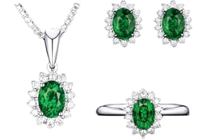 FFWTPY Parure Bijoux Femme Cristal Ensembles de Bijoux Collier et Boucles d'oreilles Strass Boucle d'oreille et Bracelet Pendentif pour Femmes et Filles Cadeau pour Mariage Anniversaire Noël Cadeau