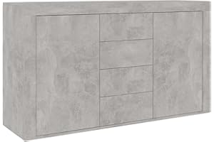 vidaXL Credenza Grigio Cemento 120x36x69 cm in Truciolato