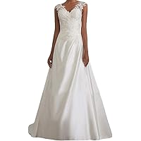 IMJONO Robe De Soirée Femme Élégant Dentelle Patchwork sans Manches Partie Longue Robe De Cocktail Col en V Dos Ouvert Sexy C