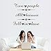 Produktbild wall 's Frage Zwei Menschen All Because Fell in Love Wandbild Zitate Decals für Home Decor Art Wandbild Aufkleber DIY, Vinyl, braun, Small Size