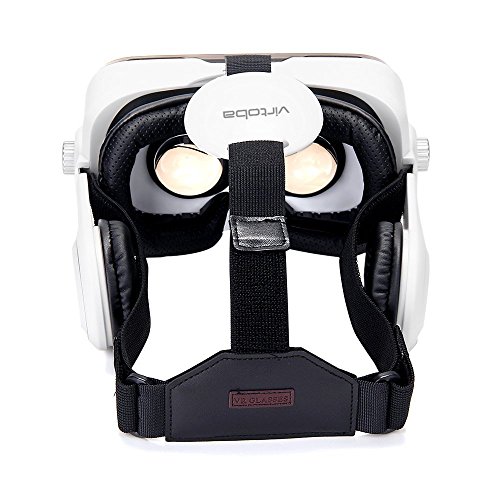 Virtoba X5 Occhiali Visore VR 3D 360Â° RealtÃ  Virtuale, per iPhone e Android Smartphones da 4 a 6 pollici, Focus Regolabile in caso di Miopia, Altoparlanti Stereo, Antiriscaldamento e Antiannebiamento