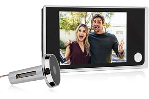 Sonew Türklingel mit Kamera Kabellos, Video Türklingel Wireless Security Camera Visuelle Tür Elektronische Cat Eyes 3,5 "Digital LCD 120 Grad Peephole Viewer Foto visuelle Überwachung