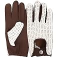 Classic English Leather Driving Gloves - Crochet Back, Lambskin, Vintage Chauffeur Style 8 thumbnail image