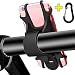 Produktbild Fahrrad Handyhalterung, Universal Silikon Fahrradhalterung Bruchfestes Rutschfestes für alle Lenker, Einstellbar Motorrad Smartphone Handyhalter Fahrradhalter für Telefone und Geräte mit 4-6 Zoll (Schwarz)