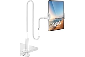 AISUO RICH AISUO Tablet Ständer Bett, Ipad Stand Fauler und Flexibler Verstellbarer Arm Tablet-Ständer Für iPad Pro Air Mini/Mobile/Switch/Kindle, Gesamtlänge 120 cm