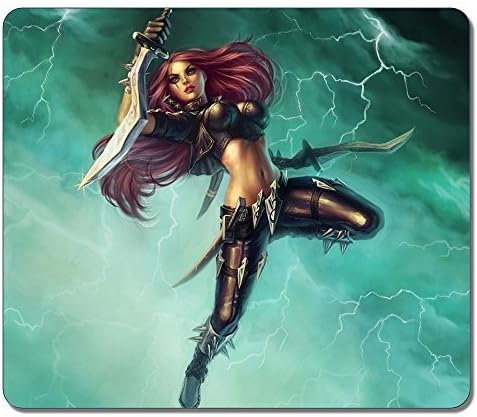 Customized Fashion Style Textured Surface Water Resistent Mousepad Katarina League Of Legends 9 High Quality Non-Slip Gaming Mouse Pads