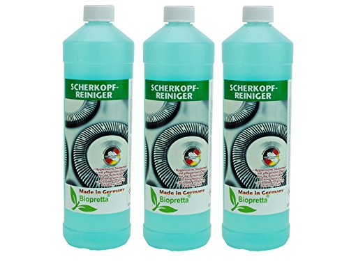 Biopretta Shaver Cleaner 1000 ml Collection Elegant Parfumdüfte Bottle Set of 3 (CCR Rebirth (3000 ml 3 LITRE)