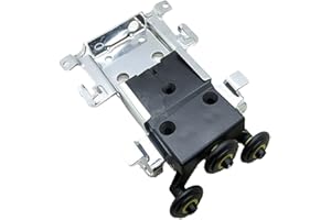 ELCHUIABY Sliding door roller, multi-purpose upper and lower wheel set, for wardrobe door side mounted upper and lower wheels(Upper round)