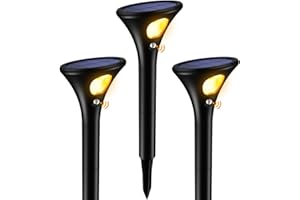 Ainostone Solarlampen mit Bewegungsmelder Außen 3 Stück Solarleuchten 1500mAh LED Solarstrahler Super Hell Warmweiß Auto Ein/Aus IP65 Wasserdicht für Garten Garage Terrasse Weg Einfahrt Terrasse