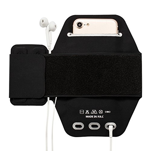 Fascia da Braccio, Alfort Fascia Sportiva da Braccio per Camminare / Escursionismo / Jogging / Palestra Compatibile con Samsung Galaxy S9 / Note 8 / S8 Plus / S8 / S7 Edge / Huawei Nova / Mate9 / P9 Lite / P10 e altri smartphone inferiori a 6
