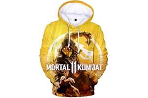 EAST-HAI-BUY Mortal Kombat 11 Hoodies 3D Print Sweatshirt Casual Plus Size Hoody Fashion Top