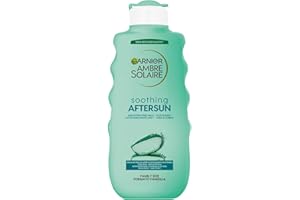 Garnier Ambre Solaire Latte Doposole, Per Viso e Corpo, Effetto Rinfrescante e Pelle Nutrita, ottimo per Tutti i Tipi di Pelle, Arricchito con Aloe Vera, Maxi Formato 400 ml