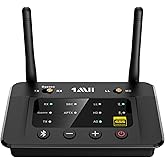 1Mii B03Pro Große Reichweite Bluetooth 5.3 Transmitter Sender Empfänger für TV, HiFi Drahtloser Audioadapter mit Audiophil DA