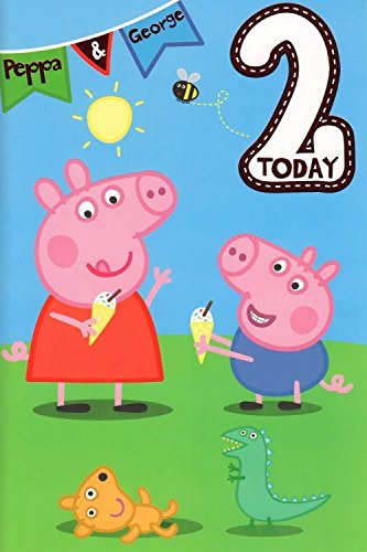 Price comparison product image Peppa Pig Age 2 Birthday Card