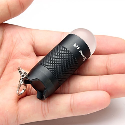 ThorFire Schlüsselanhänger Taschenlampe Mini Schlüsselanhänger Beleuchtung Hellbeleuchtung Drehenschalter KL02 keychain Handcranking