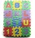 Produktbild Lanlan Stricknadel Alphabet und Zahlen Schaumstoff Matten kriechen Mats ungiftig für Kinder, EVA Puzzle Foam Mats Baby Kind Kinder Teaching Tools Spielzeug Geschenk