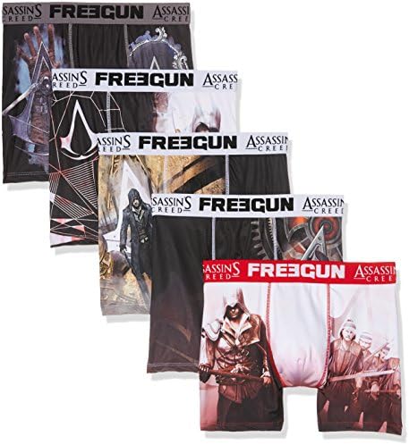 Freegun Assassins Creed Men's Freegun Assasin Screed Packx5 Boxer Shorts, Mehrfarbig (Multicolor A1), M