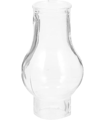2 Abat-jour Vintage En Verre Pour Lampe à Huile / Kérosène – Transparent, Rétro – Dimensions : 7,7 X 3,3 X 3 Cm – Pour Décoration Intérieure