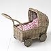Produktbild lounge-zone Puppenwagen aus Rattan LISA mit Puppenbettwäsche Weide Handarbeit 14192