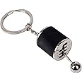 Q D Auto 6 speed shiftable Gear Knob Keychain Shift Gearbox KeyRing key chain For Bikers Boys Girl Car Rider
