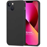 Microsonic Matte Silicone Case for Apple iPhone 13 Black [Screen Case Compatible with iPhone 13 - Black]