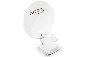 XORO MTA 65 – w pełni automatyczna antena satelitarna 65 cm, wkładka stacjonarna i mobilna, zasilanie 12/24 V, w zestawie sterownik, kabel instalacyjny i akcesoria, kolor biały