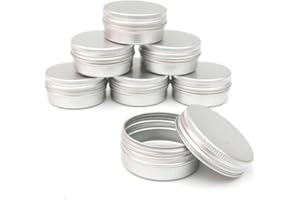 ERIOCTRY Paquete de 10 latas en plata aluminio para bálsamos, crema de uñas, cosméticos, maquillaje de 100ml para DIY productos cosméticos/belleza