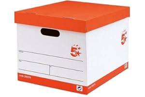 5 Star Storage Box - White (Pack of 10)