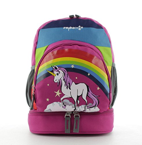 Preisvergleich Produktbild Franky Kinderrucksack mit Bodenfach KRS2 Backpack Einhorn