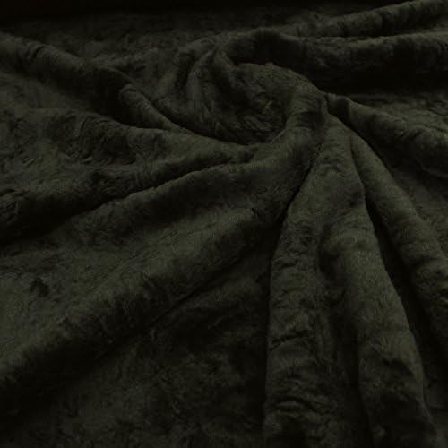 Super Soft Plush Faux Fur Pony Fur Effect Dark Green Short Hair Short Pile Pile Height Approx. 6 mm Shiny Plush Faux Fur Soft Stretchy Faux Fur