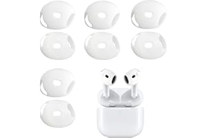 Godneei Gommini AirPods 4 i silikon, öronproppar, kompatibla med Apple AirPods 4, ultratunt fodral, halkfritt, skyddande, 4 p