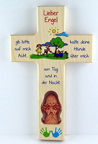 Kinderkreuz, Schutzengelkreuz, Schutzengel, Taufkreuz - Gib auf mich acht