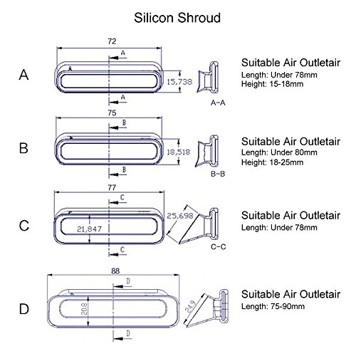 Itian Laptop Kühler, Laptop und Notebook Cooling Pad Luftabsaugung Laptop Kühler mit Vakuumgebläse — USB Powered, Windsteuerung, Leiser Betrieb, Ultra-Portable Heizkörper, CPU-Kühler, Lüfter-Kühlkörper für Notebook (Schwarz) - 8