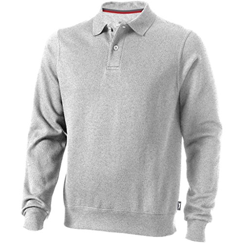 Slazenger Referee - Felpa tipo polo - Uomo (XXL) (Grigio screziato)