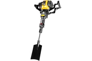 GMSLUU Escavatore portatile da 1250 W, per albero da giardino, 33 cc, 2 tempi, raffreddato ad aria, escavatore a mano, per giardino, fattoria e casa