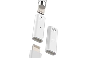WASRUYI Lightning Female to Lightning Female Adapter (2 Pack) for Apple Pencil 1st Gen Generation Charging Adaptor for iPad for apple Pencil Accessories Dongle for Apple Pen Charging Connection Cable Charger