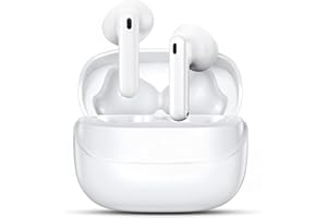 BRQH Auriculares Inalámbricos Bluetooth, Bluetooth 5.4 con 4 HD Mic, 48H HiFi Estéreo Cancelacion Ruido Deportivosb Cascos Inalambricos,IPX7 Control Táctil In Ear Auriculares