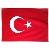 ZC Flag Alpaca Fabric Fabric Fabrication Printing Turkish Flag 70x105 cm