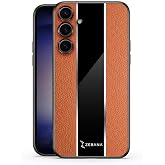 Zebana Samsung Galaxy S24 Plus ile Uyumlu Kılıf Zebana Premium Deri Kılıf Kahverengi