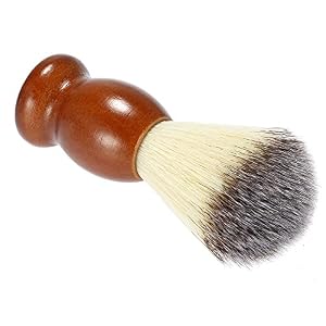 Anself Men's Nylon Shaving Brush with Wood Handle for Beard Professional Male Razor Facial Brush Face Cleaning Tool Dark… - Image 8