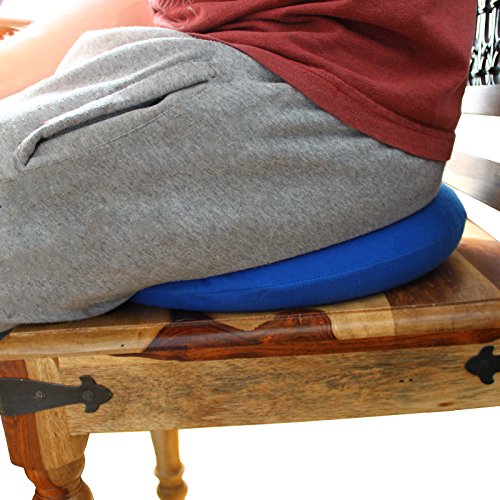 Aufblasbares 38 cm Coccyx Sitzring Sitzkissen Donut Kissen mit Pumpe und Reisetasche von Kovira – Lendenwirbelstütze bei Hämorrhoiden, bei Schwangerschaft, Steißbeinschmerzen, Prostata und Wunden – Für zu Hause, im Auto oder im Büro - 5
