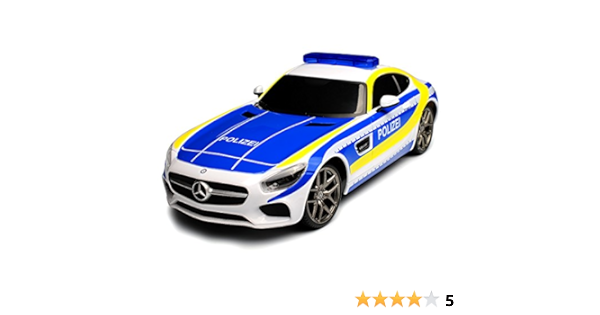 Maisto Mercedes Benz Amg Gt Polizei Mit Licht Und Sound 27 Mhz Rc Funkauto Sofort Startklar 1 24 Modell Auto Mit Individiuellem Wunschkennzeichen Amazon De Spielzeug
