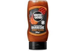 Hunter & Gather Salsa Barbecue 100% Natural Sin Endulzantes | Keto/Ceto, Paleo, Baja en Carbohidratos & Vegana | Libre de Azúcar, Dátiles, Jarabes y Endulzantes – 1 x 250g