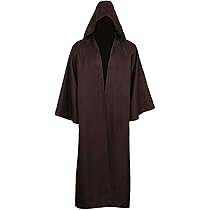 Gothden Jedi tuniek kostuum met capuchon ridder fantasie volledige set Halloween Cosplay voor volwassenen heren