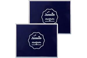 ROUCERLIN 2 PCS Large Size Craft Ink Stamp Pads, Washable Scrapbooking Finger Paint Ink Pad for Kids, Craft Ink Pads for Rubber Stamps, DIY Cards, Paintings, Baby Footprint Handprint (2 Deep Blue)